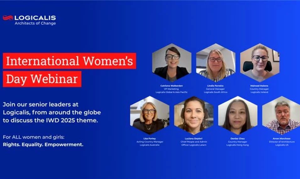 IWD 2025 blog image with headshots of panellists